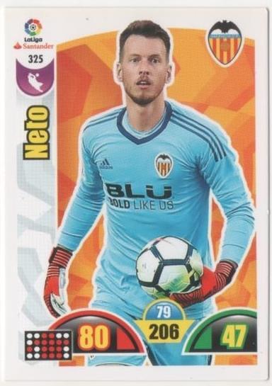 Cromo E00813: Album 2-Trading Car Game 2017-18, Neto: Valencia C.F. Portero
