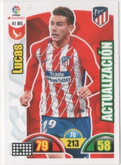Cromo E00612: Album 2-Trading Car Game 2017-18, Lucas: At.C. Madrid. Defensa