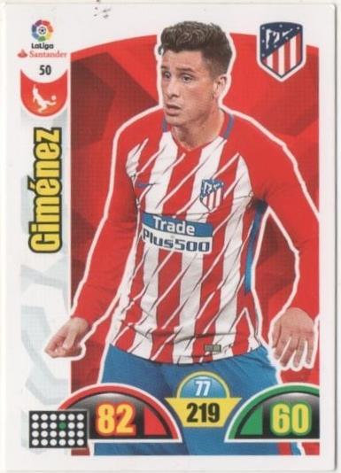 Cromo E00618: Album 2-Trading Car Game 2017-18, Giménez: At.C. Madrid. Defensa