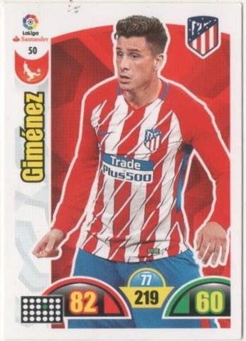 Cromo E00618: Album 2-Trading Car Game 2017-18, Giménez: At.C. Madrid. Defensa