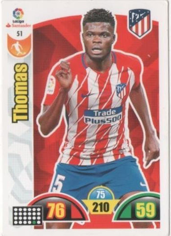 Cromo E00619: Album 2-Trading Car Game 2017-18, Thomas: At.C. Madrid. Medio