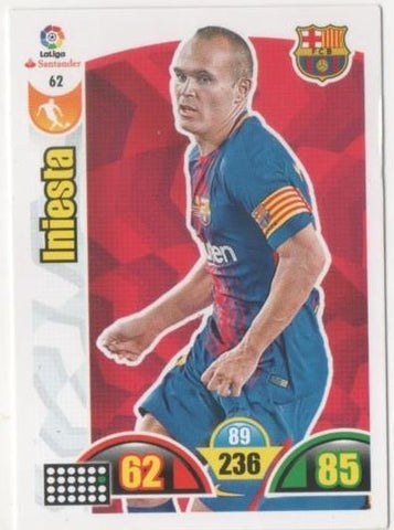 Cromo E00620: Album 2-Trading Car Game 2017-18, Iniesta: F.C. Barcelona. Medio