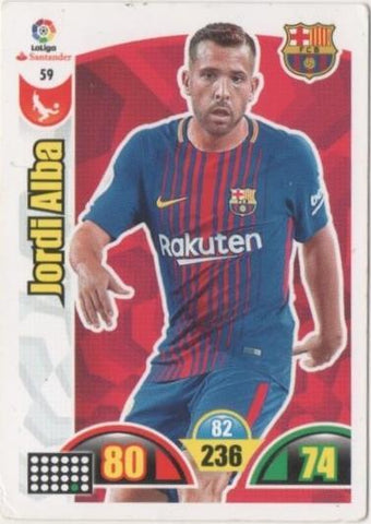 Cromo E00622: Album 2-Trading Car Game 2017-18, Jordi Alba:F.C.Barcelona. Defensa