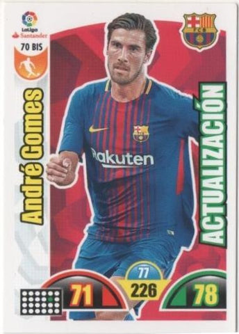 Cromo E00625: Album 2-Trading Car Game 2017-18, André Comes: F.C. Barcelona. Medio