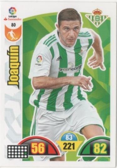 Cromo E00637: Album 2-Trading Car Game 2017-18, Joaquín: Real Betis Balonpie. Medio