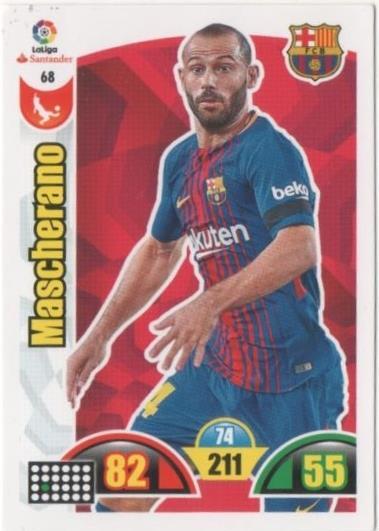 Cromo E00631: Album 2-Trading Car Game 2017-18, Mascherano: F.C. Barcelona