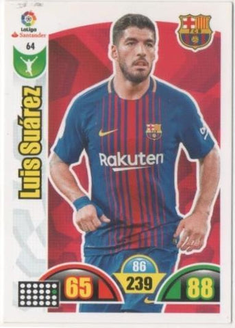 Cromo E00629: Album 2-Trading Car Game 2017-18, Luis Suárez: F.C. Barcelona. Delantero