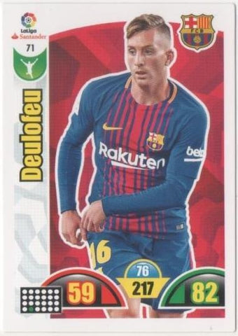 Cromo E00628: Album 2-Trading Car Game 2017-18, Deulofeu: F.C. Barcelona. Delantero