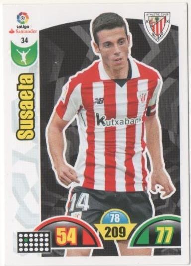 Cromo E00607: Album 2-Trading Car Game 2017-18, Susaeta: At.C. Bilbao. Delantero