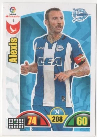 Cromo E00588: Album 2-Trading Car Game 2017-18, Alexis: Deportivo Alaves. Defensa