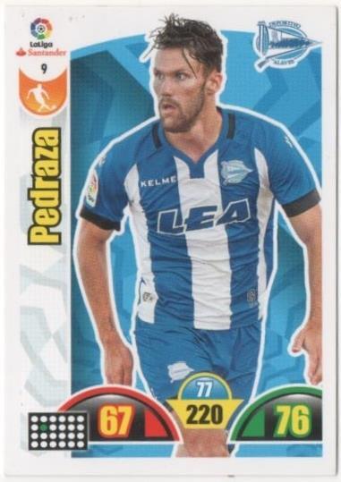 Cromo E00592: Album 2-Trading Car Game 2017-18, Pedraza: Deportivo Alavés. Medio