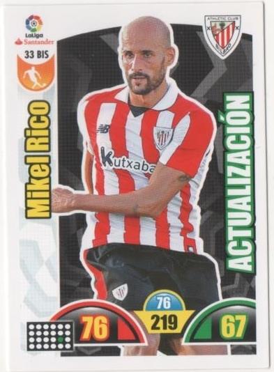 Cromo E00603: Album 2-Trading Car Game 2017-18, Mikel Rico:At.C. Bilbao.Medio