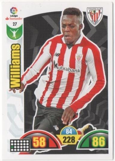 Cromo E00600: Album 2-Trading Car Game 2017-18, Williams: At.C. Bilbao. Delantero