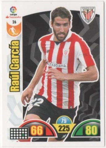 Cromo E00597: Album 2-Trading Car Game 2017-18, Raúl García: At.C. Bilbao. Medio