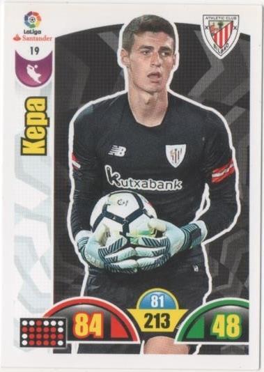 Cromo E00595: Album 2-Trading Car Game 2017-18, Kepa, At.C. Bilbao. Portero