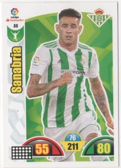 Cromo E00645: Album 2-Trading Car Game 2017-18, Sanabria: Real Betis Balonpie. Delantero