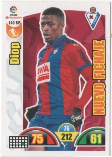 Cromo E00688: Album 2-Trading Car Game 2017-18. Diop: SD Eibar. Medio