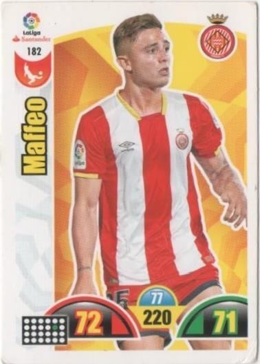Cromo E00712: Album 2-Trading Car Game 2017-18, Maffeo: Girona F.C. Defensa