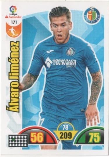 Cromo E00705: Album 2-trading Car Game 2017-18, Álvaro Jiménez: Getafe C.F. Medio