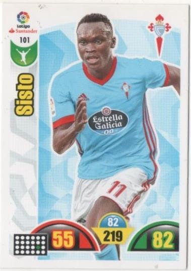 Cromo E00657: Album 2-Trading Car Game 2017-18, Sisto: R.C. Celta de Vigo. Delantero