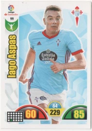 Cromo E00656: Album 2-Trading Car Game 2017-18, Iago Aspas: R.C. Celta de Vigo. Delantero