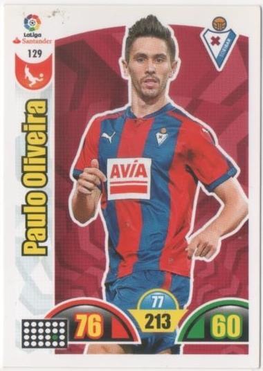 Cromo E00676: Album 2-Trading Car Game 2017-18, Paulo Oliveira: SD Eibar. Defensa