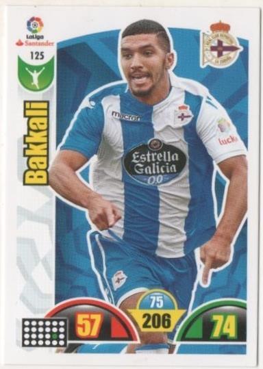 Cromo E00674: Album 2-Trading Car Game 2017-18, Bakkali: R.C. D la Coruña. Delantero
