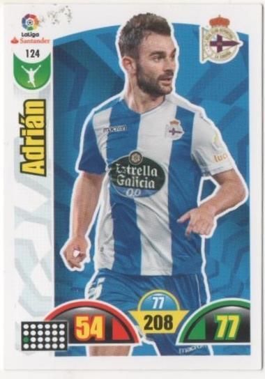 Cromo E00673: Album 2-Trading Car Game 2017-18, Adrián: R.C.D la Coruña. Delangero
