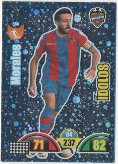 Cromo E00858: Album 2-Trading Car Game 2017-18, Morales-ÍDOLOS: Levante C.D. Medio