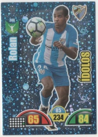 Cromo E00860: Album 2-Trading Car Game 2017-18, Rolan-ÍDOLOS: Málaga C.F. Delantero