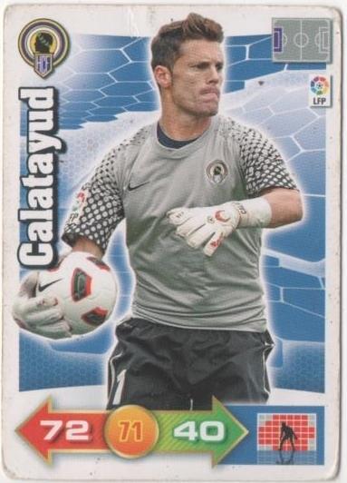 Cromo E00574: Album 2-Trading Car Game 2010-11, Calatayud: Hércules C.F. Portero