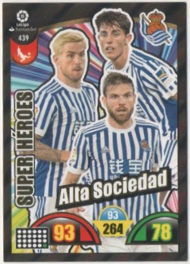 Cromo E00898: Album 2-Trading Car Game 2017-18, Super Héroes-ALTA SOCIEDAD: Real Sociedad