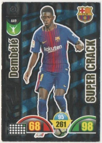 Cromo E00902: Album 2-Trading Car Game 2017-18, Dembelé-SUPER CRACK: F.C.Barcelona. Delantero