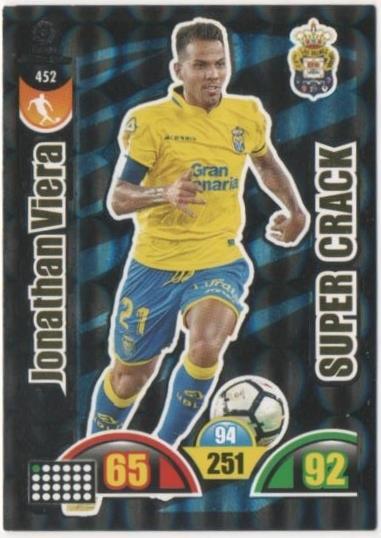 Cromo E00903: Album 2-Trading Car Game 2017-18, Jonathan Viera-SUPER CRACK: U.D. Canarias.Medio