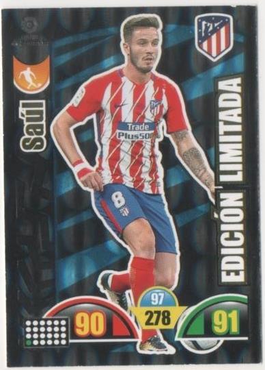 Cromo E00908: Album 2-Trading Car Game 2017-18, Saúl: At. De Madrid. Medio
