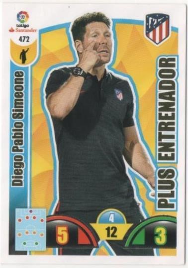 Cromo E00913: Album 2-Trading Car Game 2017-18,Diego Pablo Simeone-PLUS ENTRENADOR: At. De Madrid