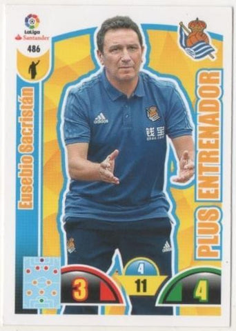 Cromo E00926: Album 2-Trading Car Game 2017-18, Eusebio Sacristán: Real Sociedad