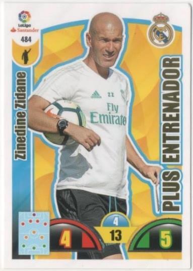 Cromo E00924: Album 2-Trading Car Game 2017-18, Zinedine Zidane-PLUS ENTRENADOR: Real Madrid