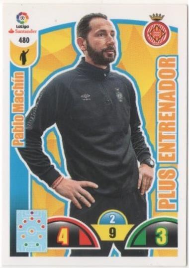 Cromo E00920: Album 2-Trading Car Game 2017-18, Pablo Machín-PLUS ENTRENADOR: Girona F.C.