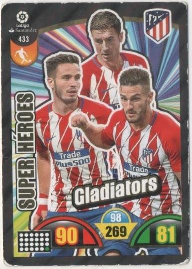 Cromo E00893: Album 2-Trading Car Game 2017-18, Super Héroes-GLADIATORS: At de Madrid