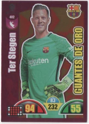 Cromo E00872: Album 2-Trading Car Game 2017-18, Ter Stegen-GUANTES DE ORO: F.C. Barcelona. Portero