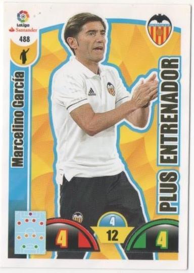 Cromo E00928: Album 2-Trading Car Game 2017-18, Marcelino García-PLUS ENTRENADOR: Valencia C.F. 