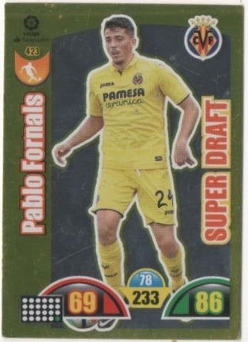 Cromo E00888: Album 2-Trading Car Game 2017-18, Pablo Fornals-SUPER DRAFT: Villareal C.F. Medio