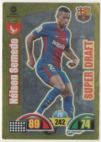 Cromo E00877: Album 2-Trading Car Game 2017-18, Nélson Semado-SUPER DRAFT: F.C.Barcelona. Defensa