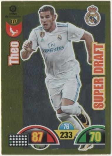 Cromo E00882: Album 2-Trading Car Game, Theo-SUPER DRAFT: Real Madrid. Defensa