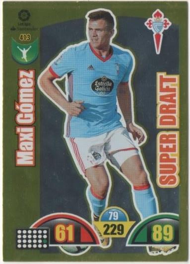 Cromo E00881: Album 2-Trading Car Game 2017-18, Maxi Gómez-SUPER DRAFT: R.C. Celta de Vigo. Delantero
