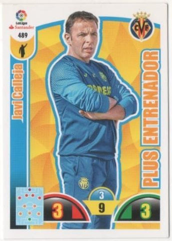 Cromo E00929: Album 2-Trading Car Game 2017-18, Javi Calleja-PLUS ENTRENADOR: Villareal C.F