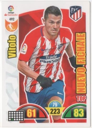 Cromo E00932: Album 2-Trading Car Game 2017-18, Vitolo: At. De Madrid. Medio