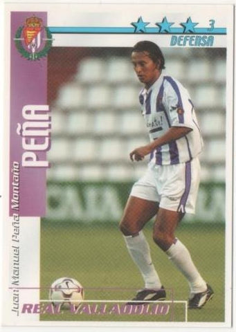 Cromo E00185: Fichas de la Liga 2003, Peña: Real Valladolid. Defensa