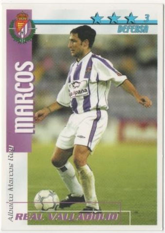 Cromo E00186: Fichas de la Liga 2003, Marcos: Real Valladolid. Defensa